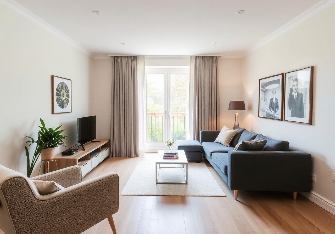 Modern rental interior